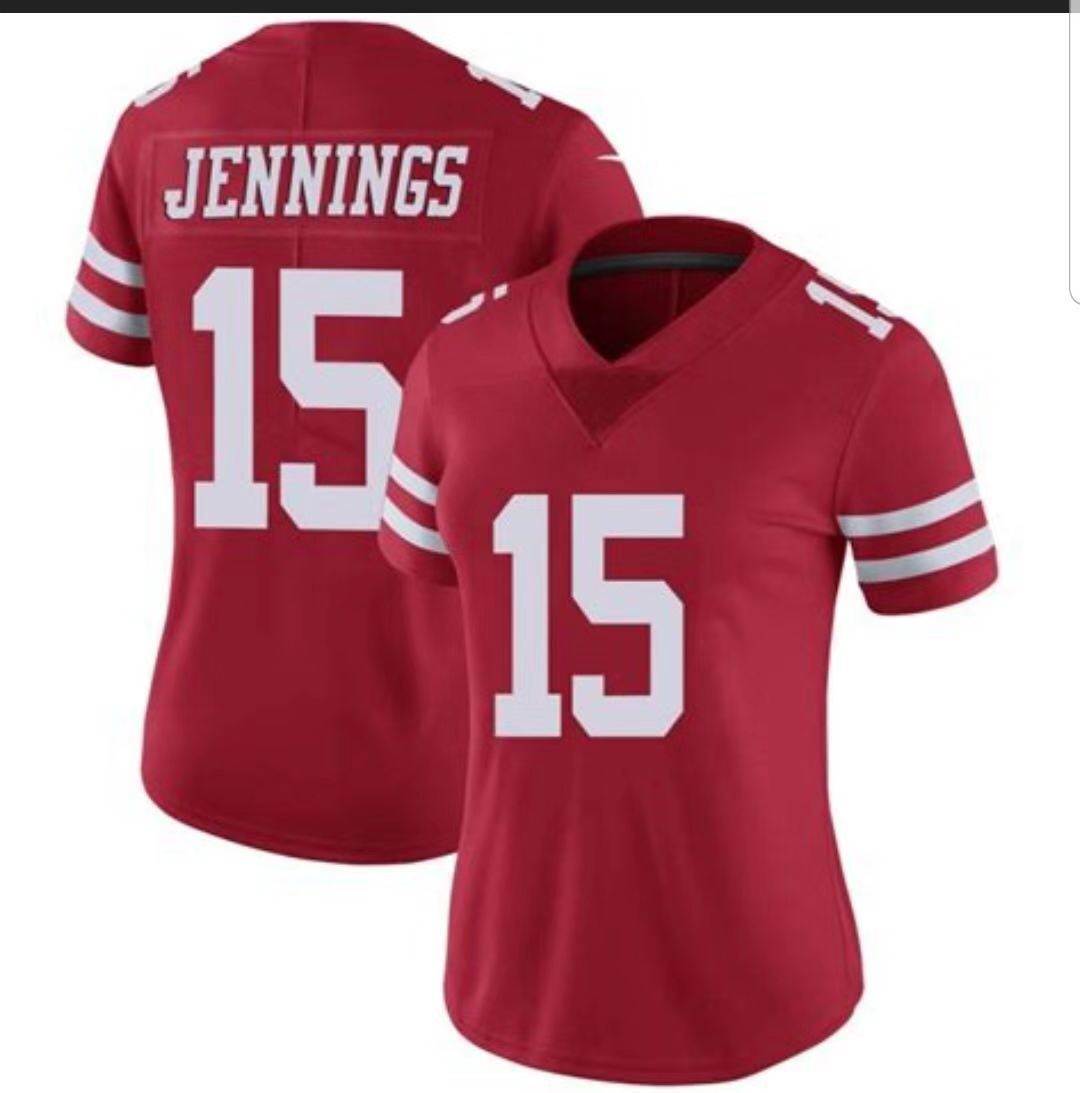 Men's San Francisco 49ers #15 Jennings Red Jersey