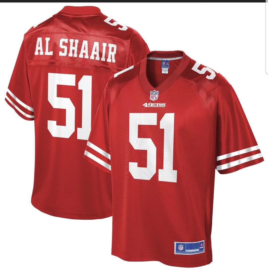 Men's San Francisco 49ers #51 Al shaair red jersey