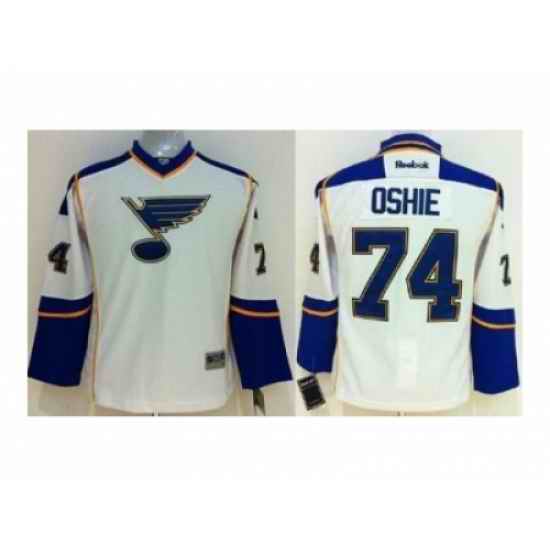 Youth NHL Jerseys St. Louis Blues #74 Oshie white