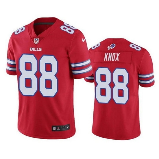 Men Buffalo Bills #88 Dawson Knox Red Vapor Untouchable Limited Stitched Jersey