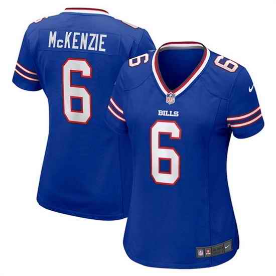 Women Buffalo Bills #6 Isaiah McKenzie Royal Stitched Game Jersey
