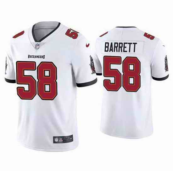 Men Nike Tampa Bay Buccaneers #58 Shaquil Barrett White Vapor Limited Jersey