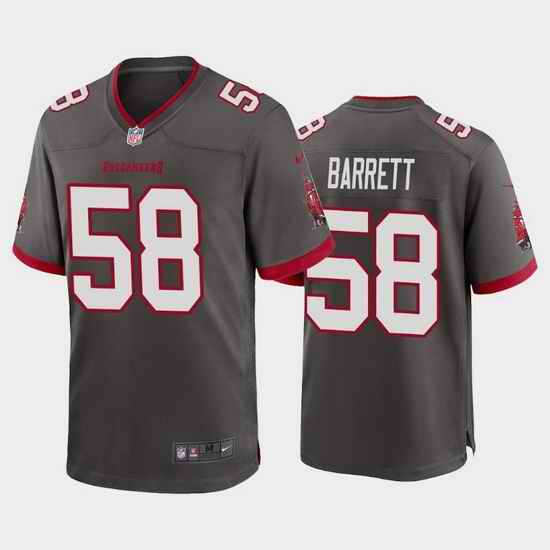 Men Nike Tampa Bay Buccaneers #58 Shaquil Barrett Pewter Alternate Vapor Limited Jersey