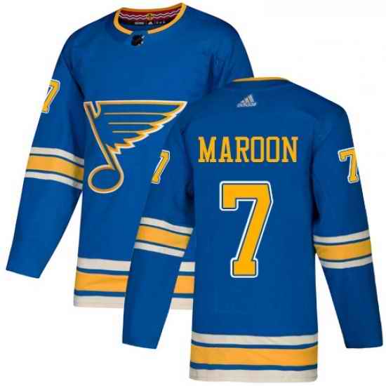 Youth Adidas St Louis Blues #7 Patrick Maroon Authentic Navy Blue Alternate NHL Jersey