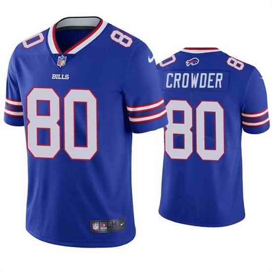 Men Buffalo Bills #80 Jamison Crowder Blue Vapor Untouchable Limited Stitched jersey