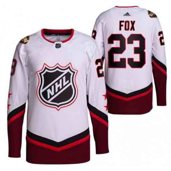Men New York Rangers #23 Adam Fox 2022 2022 All Star White Stitched Jersey