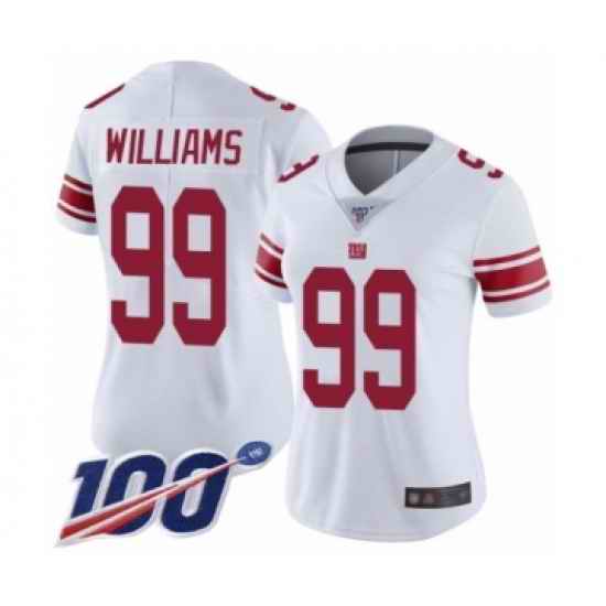 Women Nike New York Giants #99 Leonard Williams White Vapor Untouchable Limited Jersey