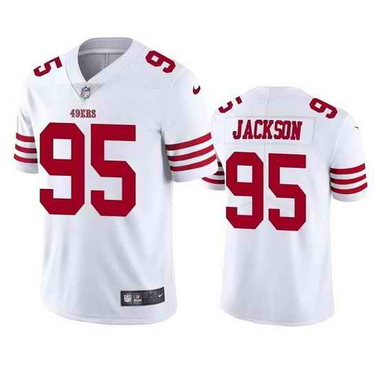 Men San Francisco 49ers #95 Drake Jackson 2022 White Vapor Untouchable Stitched Football Jersey