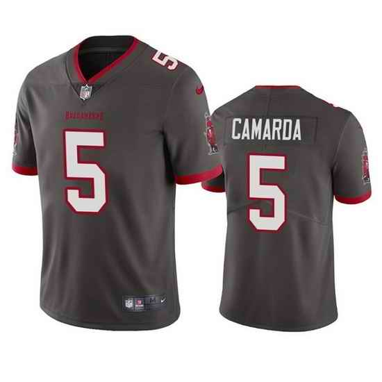 Men Tampa Bay Buccaneers #5 Jake Camarda Grey Vapor Untouchable Limited Stitched Jersey