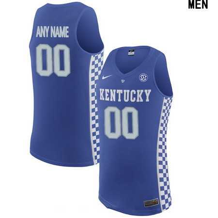 Women%27s Kentucky Wildcats Custom College Basketball Royal Blue Nike Elite Jersey