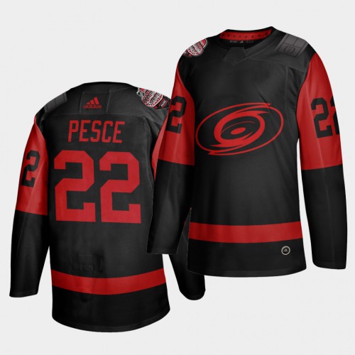 Carolina Carolina Hurricanes #22 Brett Pesce Black Men’s 2021 Stadium Series Outdoor Game Jersey Men’s