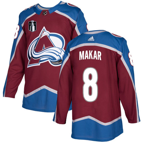 Adidas Colorado Avalanche #8 Cale Makar Burgundy Youth 2022 Stanley Cup Final Patch Home Authentic Stitched NHL Jersey Youth