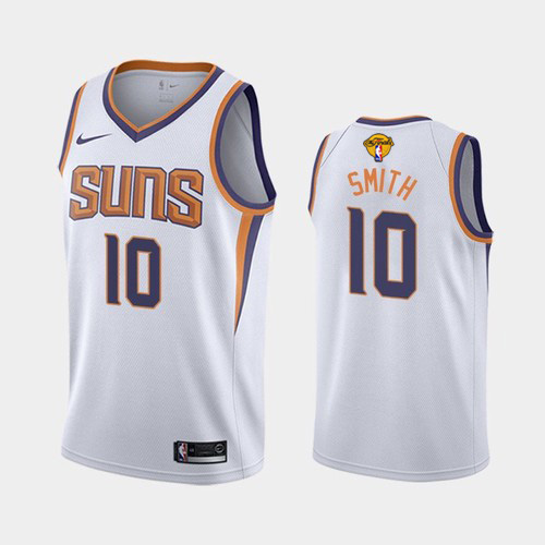 Nike Phoenix Suns #10 Jalen Smith Men’s 2021 NBA Finals Bound Swingman Association Edition Jersey White Men’s