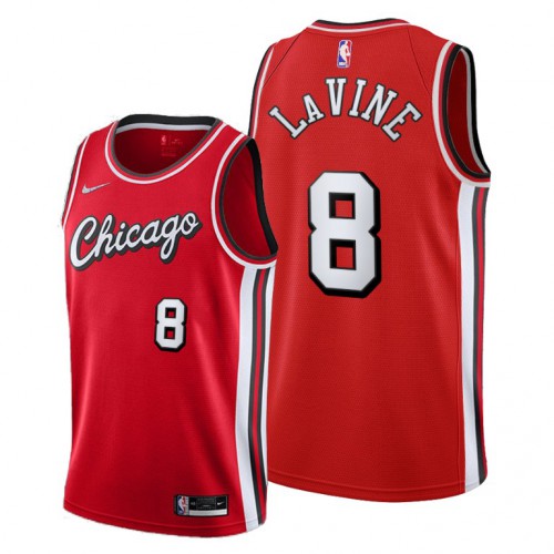 Chicago Chicago Bulls #8 Zach Lavine Women’s 2021-22 City Edition Red NBA Jersey Womens