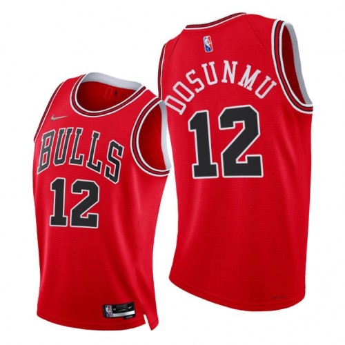 Nike Chicago Bulls #12 Ayo Dosunmu Women’s 2021-22 75th Diamond Anniversary NBA Jersey Red Womens