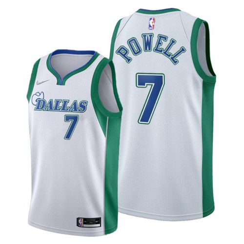 Dallas Dallas Mavericks #7 Dwight Powell Women’s 2021-22 City Edition White NBA Jersey Womens