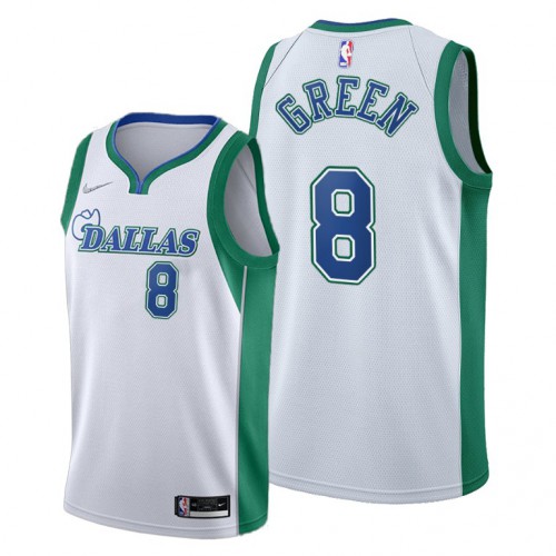 Dallas Dallas Mavericks #8 Josh Green Women’s 2021-22 City Edition White NBA Jersey Womens