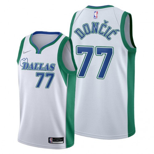 Dallas Dallas Mavericks #77 Luka Doncic Women’s 2021-22 City Edition White NBA Jersey Womens