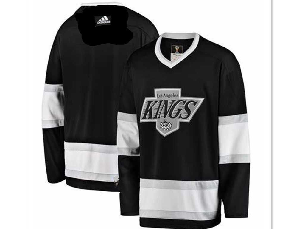 Men%27s Los Angeles Kings Custom Name Number Size Black Throwback NHL Stitched Jersey