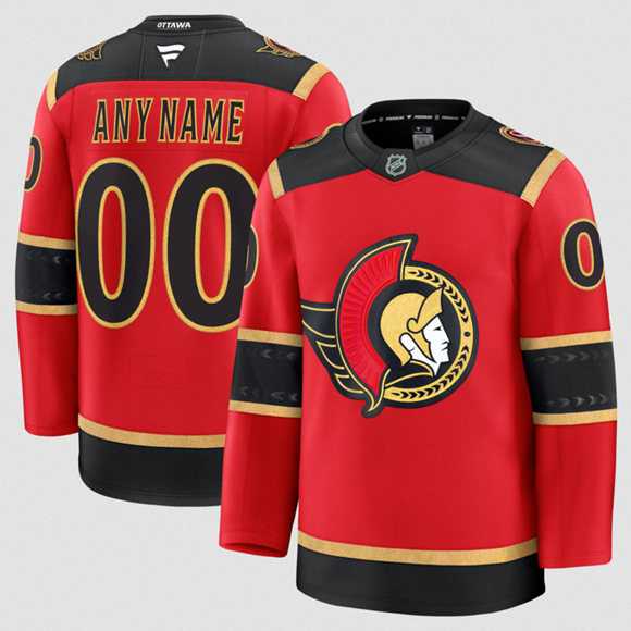 Men%27s Ottawa Senators Active Player Custom Red Alternate Stitched Hockey Jersey