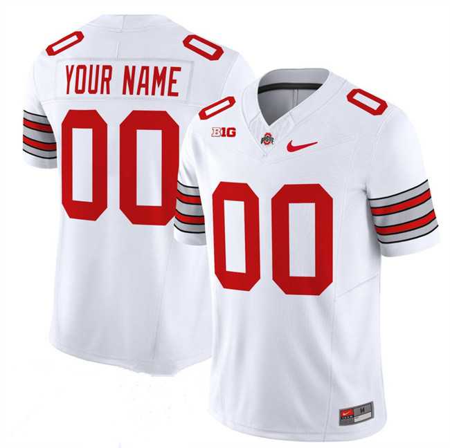 Men%27s Ohio State Buckeyes Active Player Custom White  F.U.S.E. Vapor Limited Stitched Football Jersey