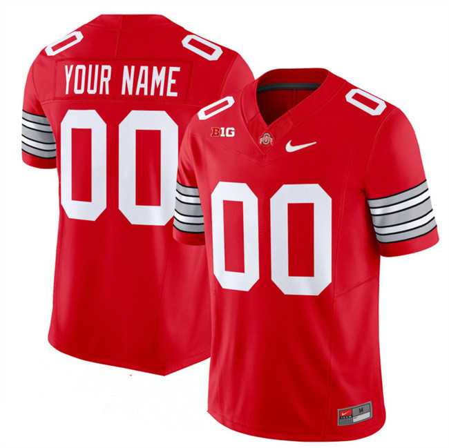 Men%27s Ohio State Buckeyes Active Player Custom Red F.U.S.E. Vapor Limited Stitched Football Jersey