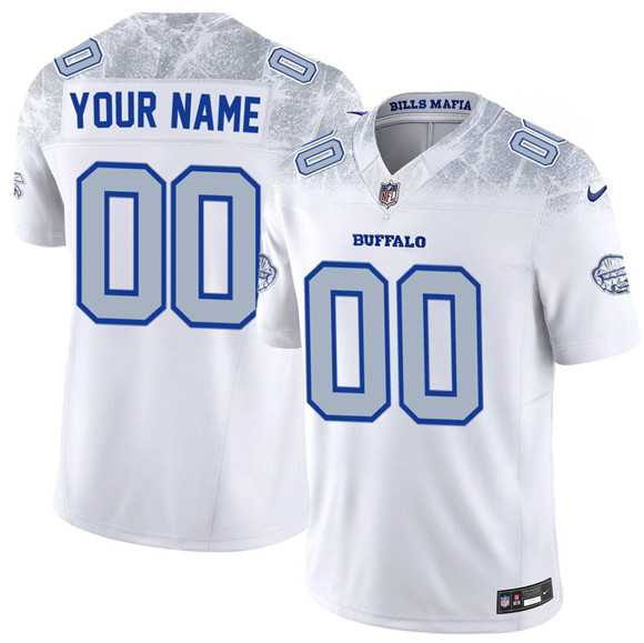 Men%27s Buffalo Bills Active Player Custom White 2025 F.U.S.E. %27Rivalries%27 Vapor Untouchable Limited Football Stitched Jersey