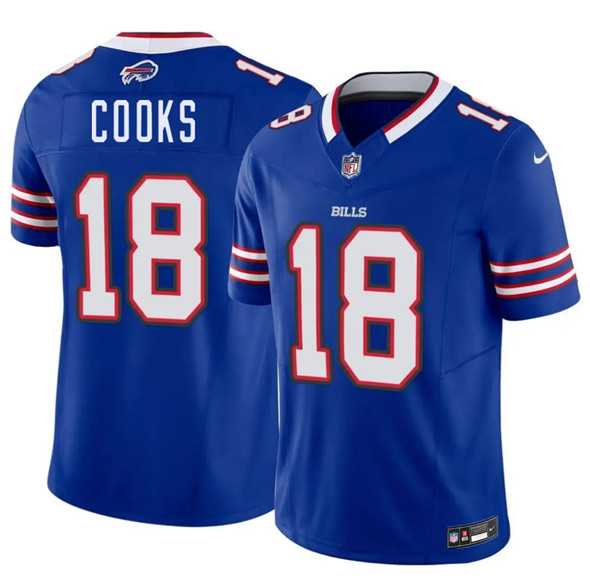 Men%27s Buffalo Bills #18 Brandin Cooks Blue 2025 F.U.S.E. Vapor Untouchable Limited Stitched Jersey Dzhi