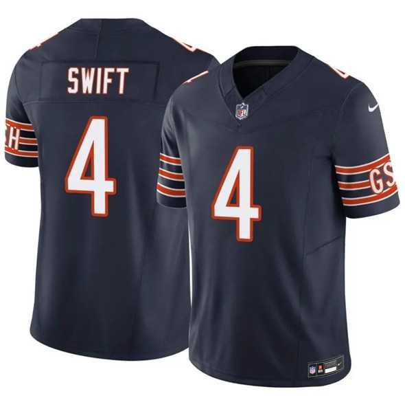 Men%27s Chicago Bears #4 D%27Andre Swift Navy 2025 F.U.S.E. Vapor Untouchable Limited Stitched Jersey Dzhi