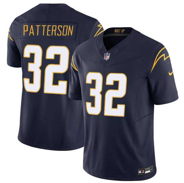 Men%27s Los Angeles Chargers #32 Jaret Patterson Navy 2025 F.U.S.E. Alternate Vapor Limited Stitched Jersey Dzhi