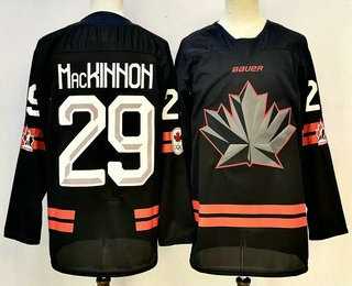 Men%27s Canada Hockey #29 Nathan MacKinnon Black Stitched Jersey