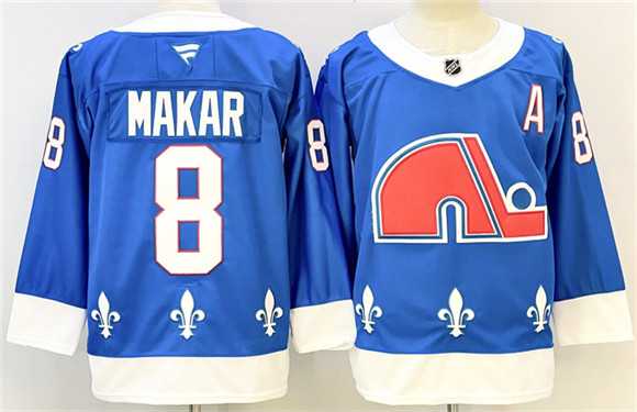 Men%27s Colorado Avalanche #8 Cale Makar Blue 2025-26 With A Patch Alternate Stitched Jersey