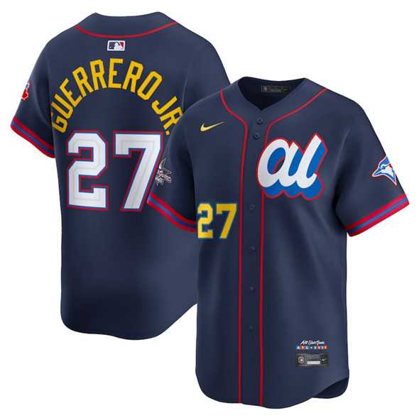 Men%27s American League #27 Vladimir Guerrero Jr. Navy 2025 All-Star Edition Limited Stitched Baseball Jersey