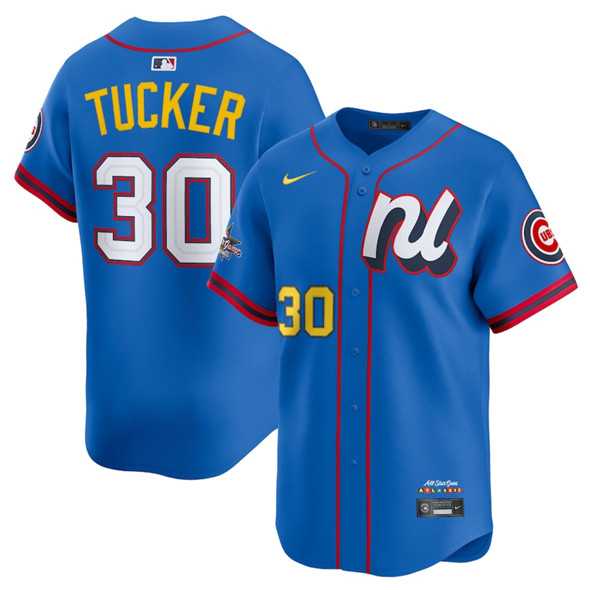 Men%27s National League #30 Kyle Tucker Blue 2025 All-Star Edition Limited Stitched Baseball Jersey