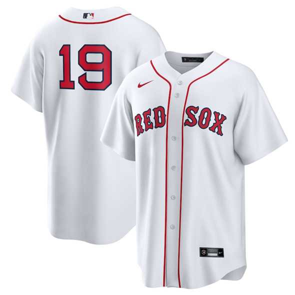 Men%27s Boston Red Sox #19 Roman Anthony White No Name Cool Base Stitched Baseball Jersey Dzhi