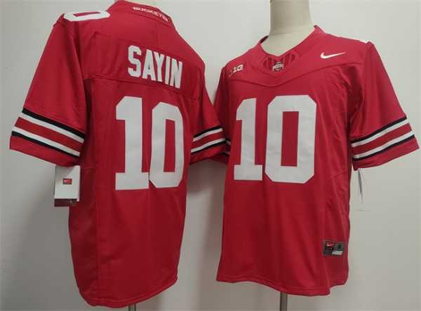 Men%27s Ohio State Buckeyes #10 Julian Sayin Red 2025 F.U.S.E. Limited Stitched Jersey