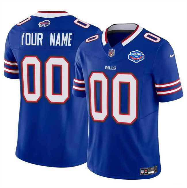 Men & Women & Youth Buffalo Bills Active Player Custom Blue 2025 F.U.S.E. With Farewell Patch Vapor Untouchable Limited Stitched Jersey