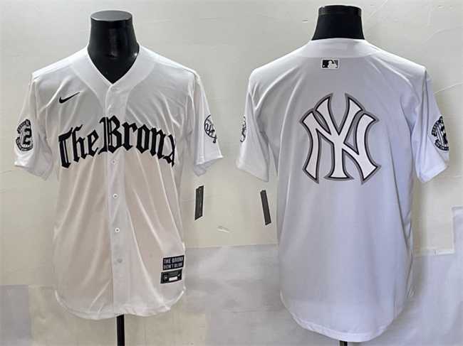 Men%27s New York Yankees Team Big Logo White %27Gothic Legacy Edition%27 Vapor Premier Limited Stitched Baseball Jerseys