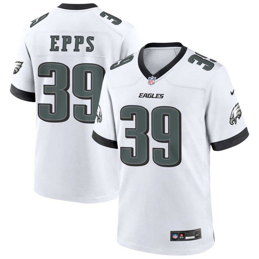 Men & Women & Youth Philadelphia Eagles #39 Marcus Epps White 2025 Vapor Untouchable Limited Stitched Jersey
