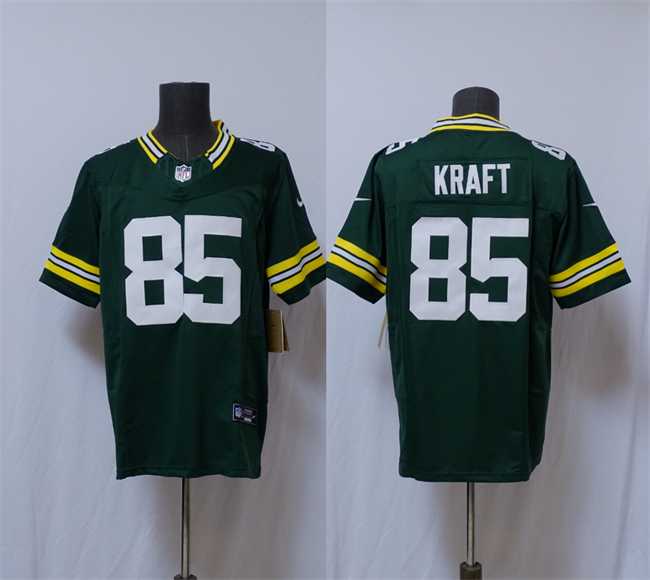 Men%27s Green Bay Packers #85 Tucker Kraft Green Vapor 2025 F.U.S.E. Limited Stitched Jersey