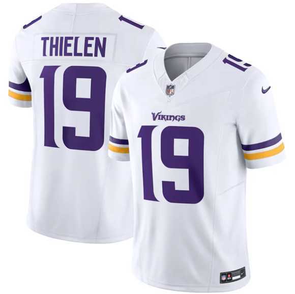 Men & Women & Youth Minnesota Vikings #19 Adam Thielen White 2025 F.U.S.E. Vapor Untouchable Limited Stitched Jersey