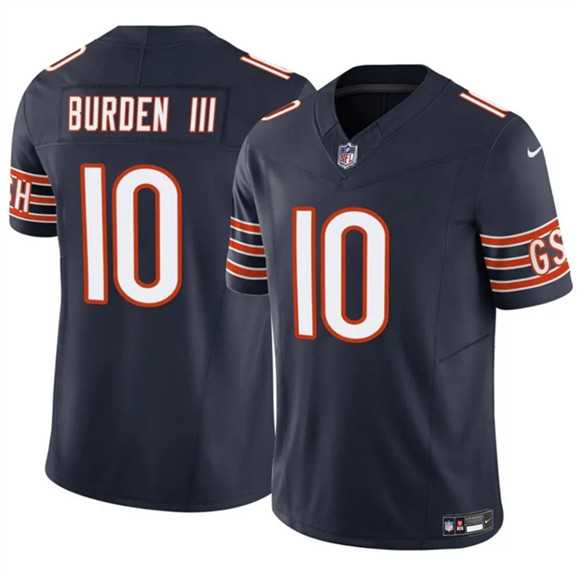 Men%27s Chicago Bears #10 Luther Burden III Navy 2025 F.U.S.E. Vapor Untouchable Limited Stitched Jersey Dzhi