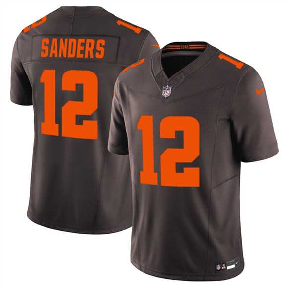 Men%27s Cleveland Browns #12 Shedeur Sanders Brown 2025 F.U.S.E. Alpha Dawg Limited Stitched Jersey Dzhi