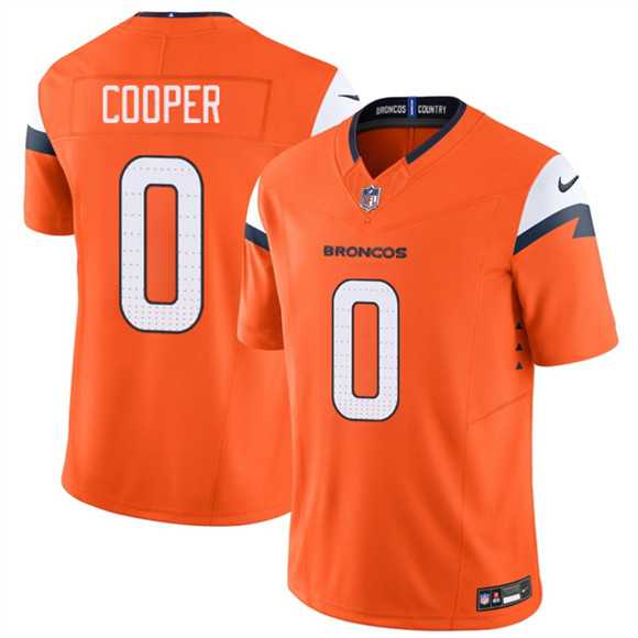 Men%27s Denver Broncos #0 Jonathon Cooper Orange 2025 F.U.S.E. Vapor Limited Stitched Jersey Dzhi