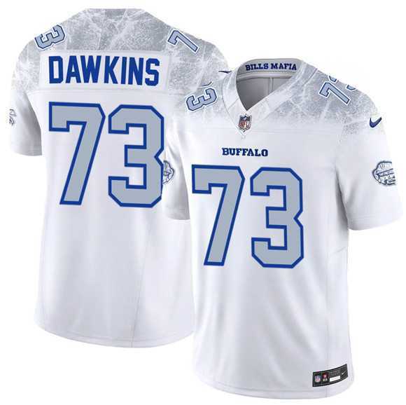 Men%27s Buffalo Bills #73 Dion Dawkins White 2025 F.U.S.E. %27Rivalries%27 Vapor Limited Football Stitched Jersey Dzhi