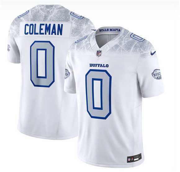 Men%27s Buffalo Bills #0 Keon Coleman White 2025 F.U.S.E. %27Rivalries%27 Vapor Limited Football Stitched Jersey Dzhi