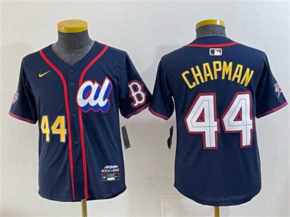 Women%27s American League #44 Aroldis Chapman Navy 2025 All-Star Edition Limited Stitched Jersey