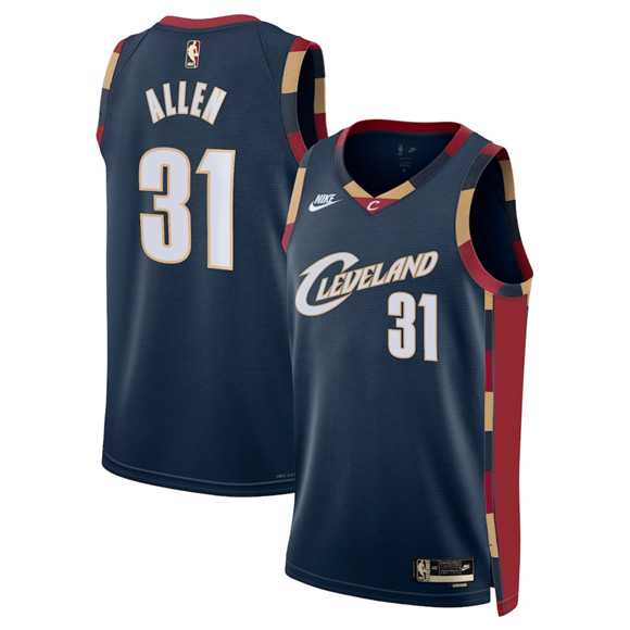 Men%27s Cleveland Cavaliers #31 Jarrett Allen Navy 2025 Classic Edition Stitched Jersey Dzhi
