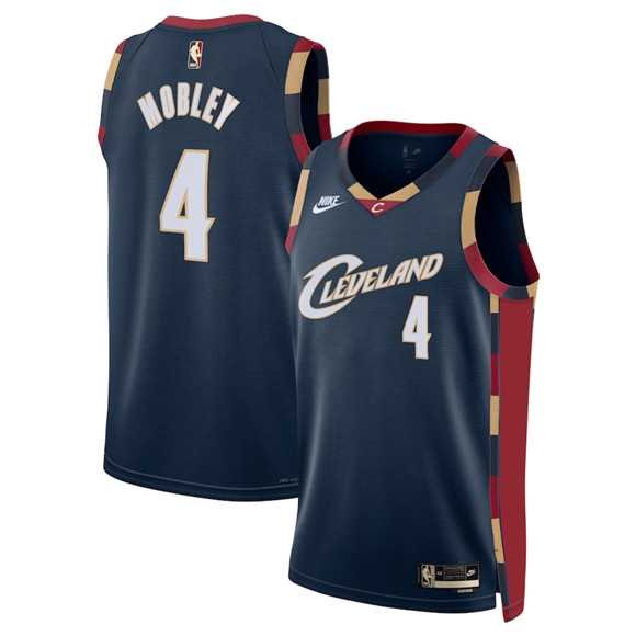 Men%27s Cleveland Cavaliers #4 Evan Mobley Navy 2025 Classic Edition Stitched Jersey Dzhi