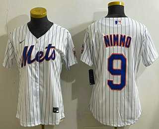 Women%27s Chicago Cubs #9 Miguel Amaya White Limited Jersey